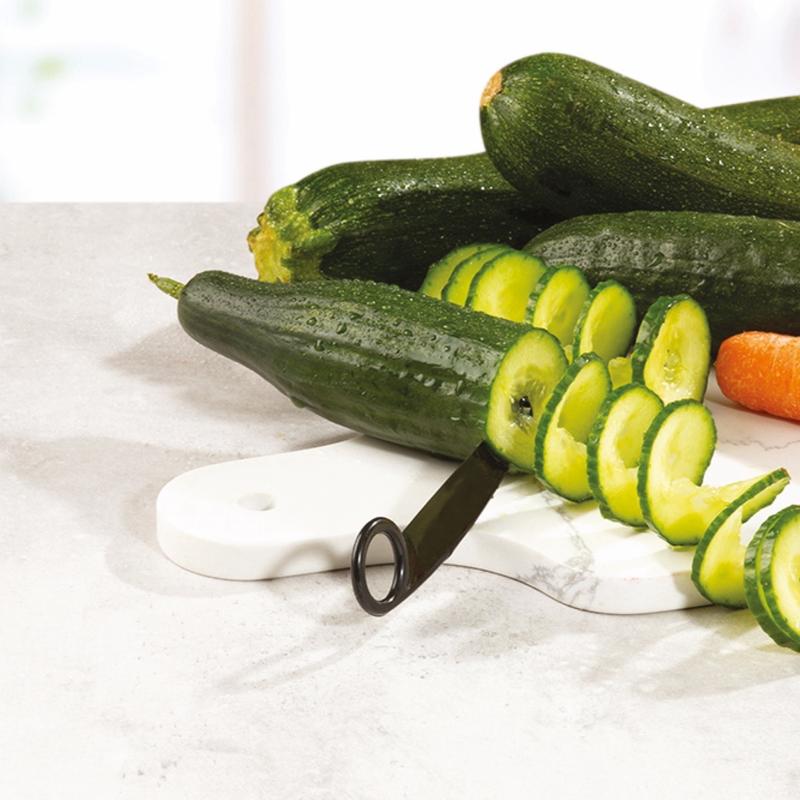 2-in-1 Spiral & V-Cut Vegetable Slicer – Create Stunning Veggie Noodles, Curly Fries & Decorative Cuts in Seconds