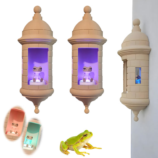 Puerto Rican Garita Wall Coqui Lamp – Authentic Boricua Night Light – 3D Printed LED Wall Decor – El Morro Style Gift for Home, Office & More