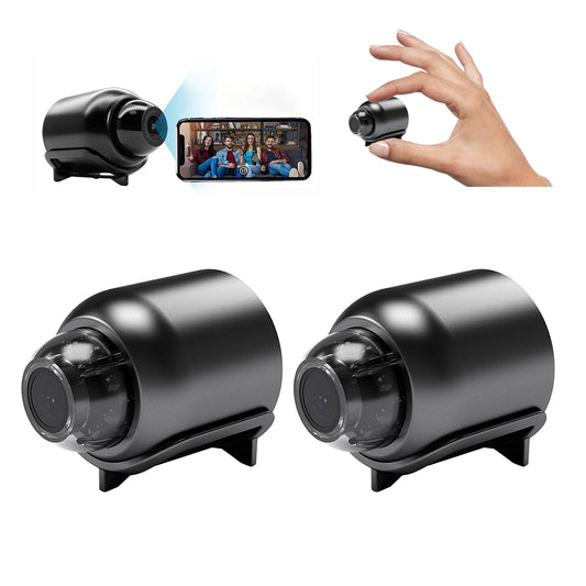 Mini WiFi Security Camera 1080P HD – Night Vision, Motion Alerts, 160° Wide Angle, Baby & Pet Monitoring for Home/Office