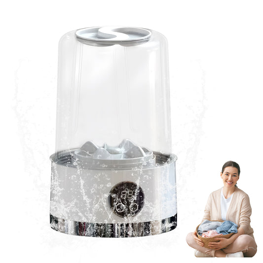 Portable Mini Washer - Rechargeable Cleaner for Underwear, Socks & Travel