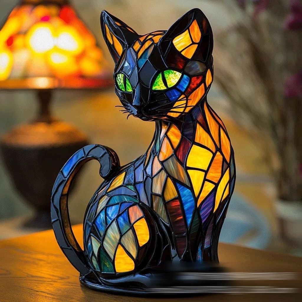 3D Dog Stained Resin Table Lamp - Cute Pet Themed LED Night Light for Home Decor, Unique Gift for Dog Lovers, Birthday & Holiday Present