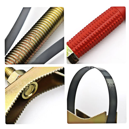 Pro-Grade Oil Filter Wrench - Adjustable 2-in-1 Strap Tool for Cars, Trucks & Heavy Machinery | Universal 9-15cm Grip