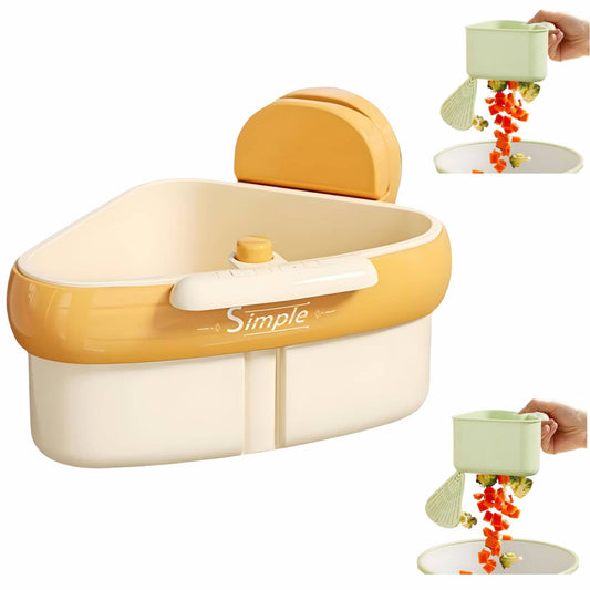 Kitchen Corner Sink Strainer – Fine Mesh Food Catcher with Touchless Waste Disposal | No-Clog, Space-Saving & Easy-to-Clean Sink Organizer for a Hygienic Kitchen