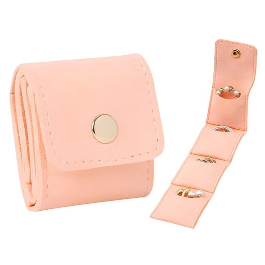 Mini Travel Jewelry Organizer – Portable Jewelry Roll Bag for Rings, Earrings, Necklaces | Tangle-Free, Scratch-Proof & Stylish