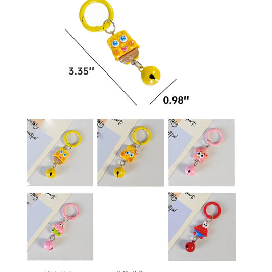 5 Pcs Various Cute And Quirky Keychain Charms, Cute Sausage Mouth Keychain, Backpack Rebellion! Sausage Mouth Monster Plush Pendant