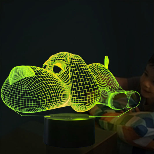 Dog Lamp 3D Night Light Kids Toy LED 3D Touch Table Lamp