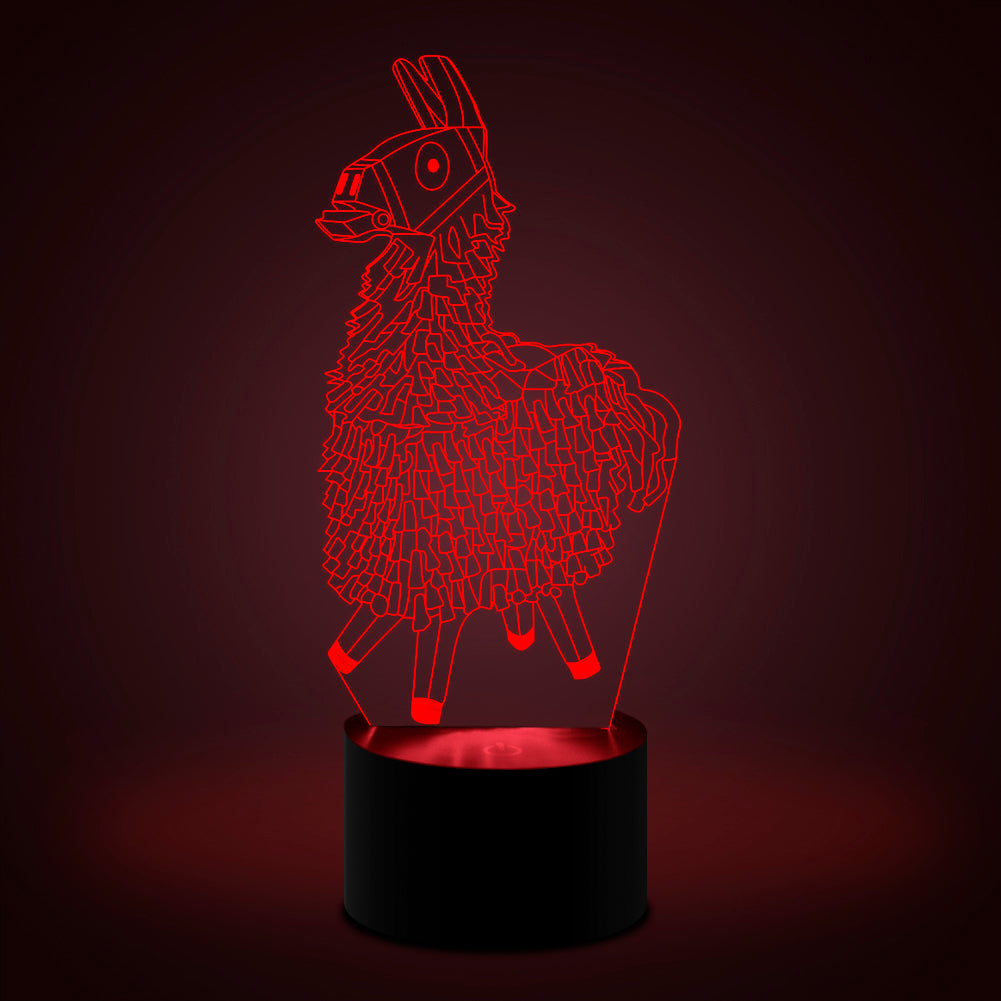 3D Illusion Lamp Alpaca Led Night Light