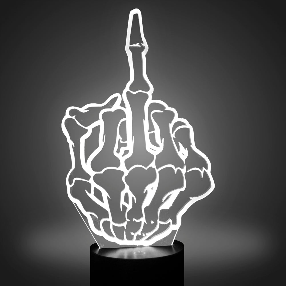 Middle Finger 3D Illusion Lamp Led Night Light