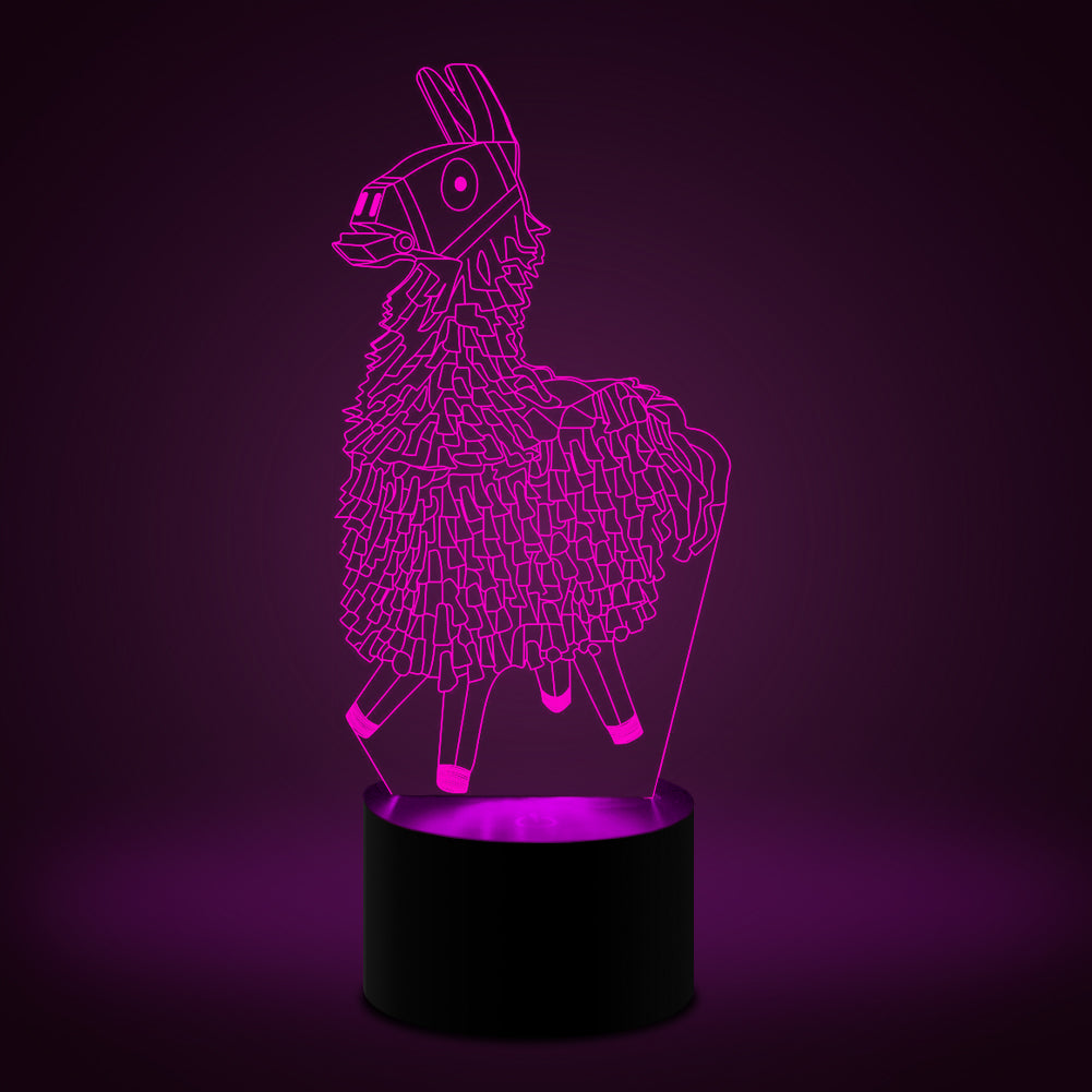 3D Illusion Lamp Alpaca Led Night Light