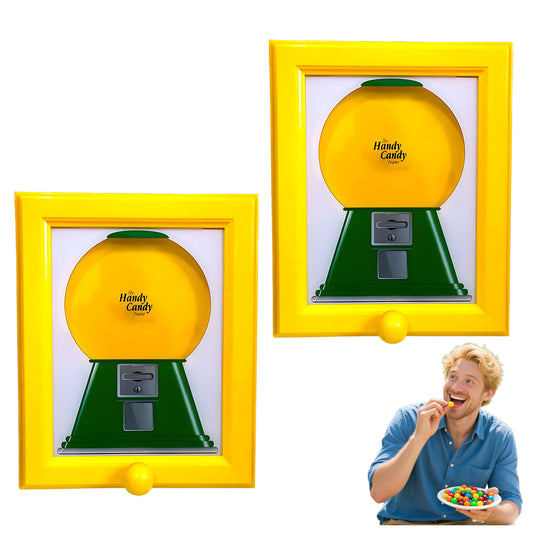 Handy Candy Frame – Fun Wall-Mounted Candy Dispenser for Kids & Adults | Unique Gumball Machine Picture Frame | Perfect for Candies, Nuts, Pet Treats | Birthday & Holiday Gift Idea