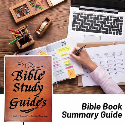 66-Page Bible Study Journal for Women & Men – Year-Long Devotional Guide with PU Leather Cover, Scripture Quotes & Prayer Reflections – Deepen Faith & Knowledge Daily