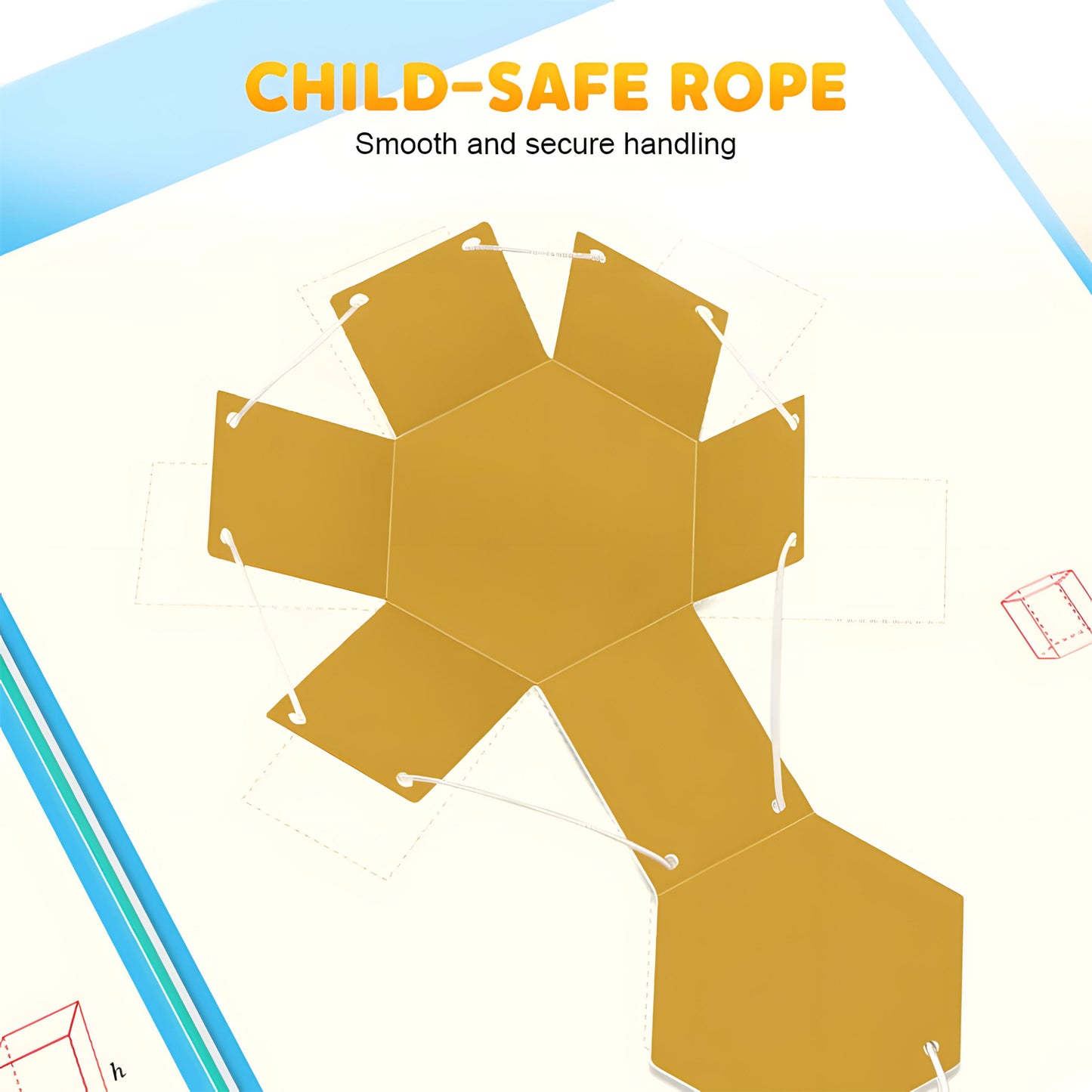 Interactive 3D Geometry Learning Book – Pull-String Pop-Up Models for Kids & Beginners | 9/12/15 Shapes | Safe, Hands-On Math Tool for Spatial Thinking