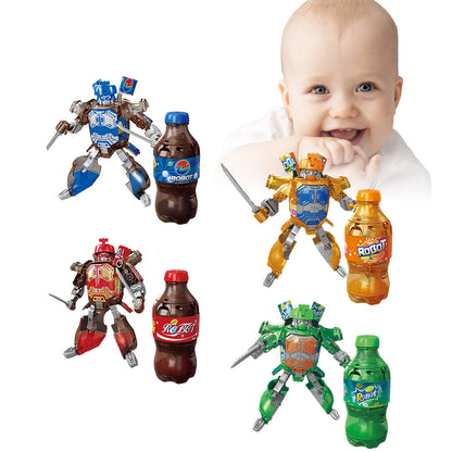 2025 New Soda Can Transformer Robot Toys – Creative Beverage Bottle Robot Gift for Kids, Boys & Collectors | Perfect for Birthday & Christmas
