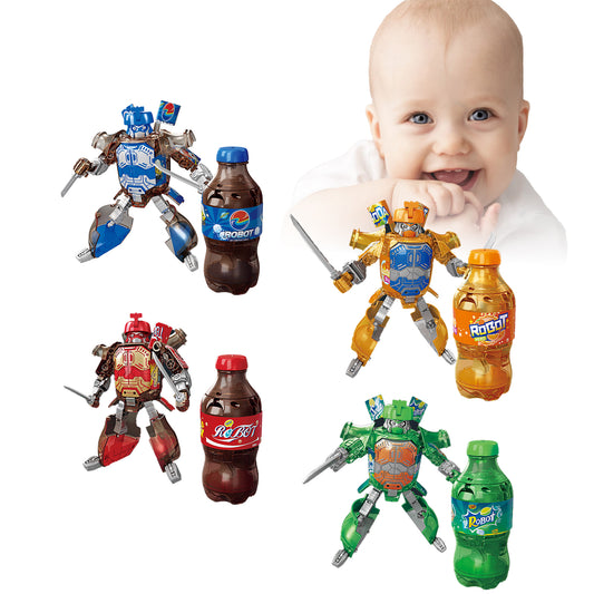 2025 New Soda Can Transformer Robot Toys – Creative Beverage Bottle Robot Gift for Kids, Boys & Collectors | Perfect for Birthday & Christmas