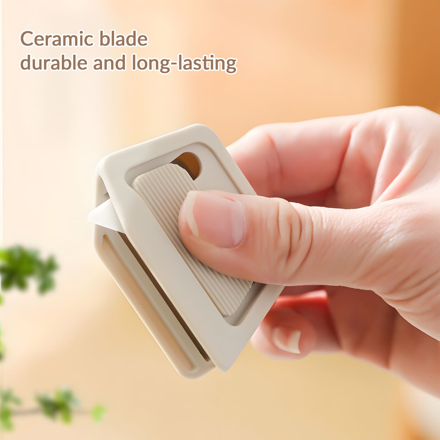 Ultra-Sharp Ceramic Utility Knife - Auto-Retractable Safety Blade, Pocket-Sized for Precise Cutting