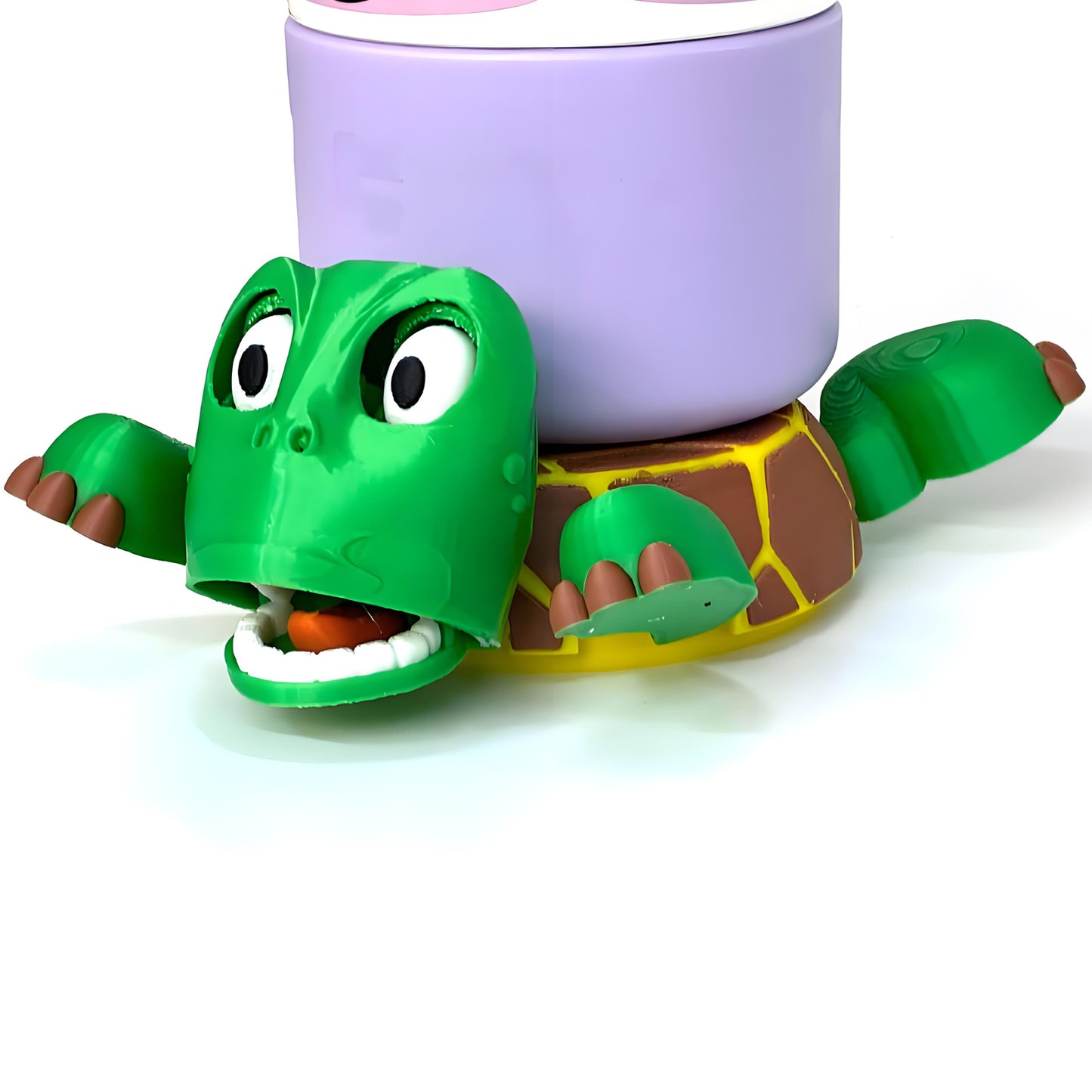 3D Printed Turtle Coaster - Fun, Interactive Cup Holder with Eco-Friendly Design | Ideal Gift for Humor & Nature Lovers