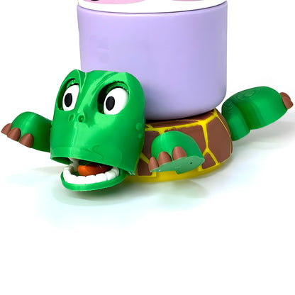 3D Printed Turtle Coaster - Fun, Interactive Cup Holder with Eco-Friendly Design | Ideal Gift for Humor & Nature Lovers