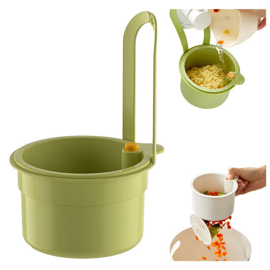 Automatic Push-Down Sink Strainer Basket – One-Touch Drain, No-Tool Faucet Hanging Organizer for Sponges, Veggies & Dishware | Rust-Proof, Space-Saving Kitchen Must-Have