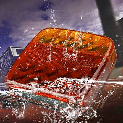 Wireless Magnetic Trailer Lights - Brake/Turn/Stop Signals, IP65 Waterproof, 12V Rechargeable for Trucks/RVs/Boats