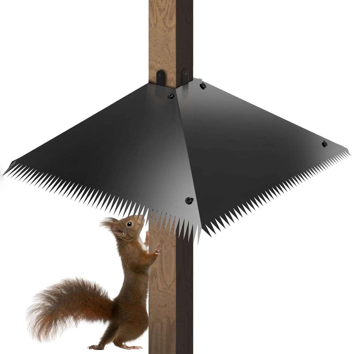 Squirrel Baffle for Bird Feeders - Durable, Adjustable Squirrel Guard for Pole-Mounted & Hanging Feeders | Protect Your Birdseed with Ease