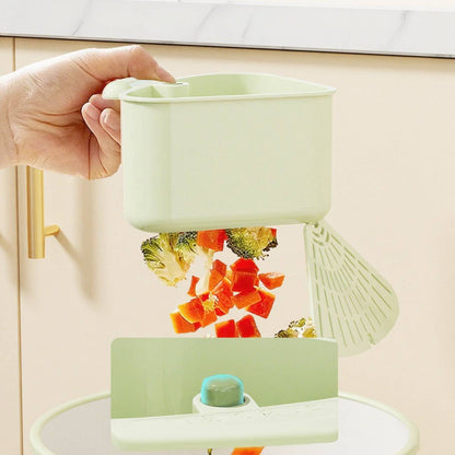 Kitchen Corner Sink Strainer – Fine Mesh Food Catcher with Touchless Waste Disposal | No-Clog, Space-Saving & Easy-to-Clean Sink Organizer for a Hygienic Kitchen