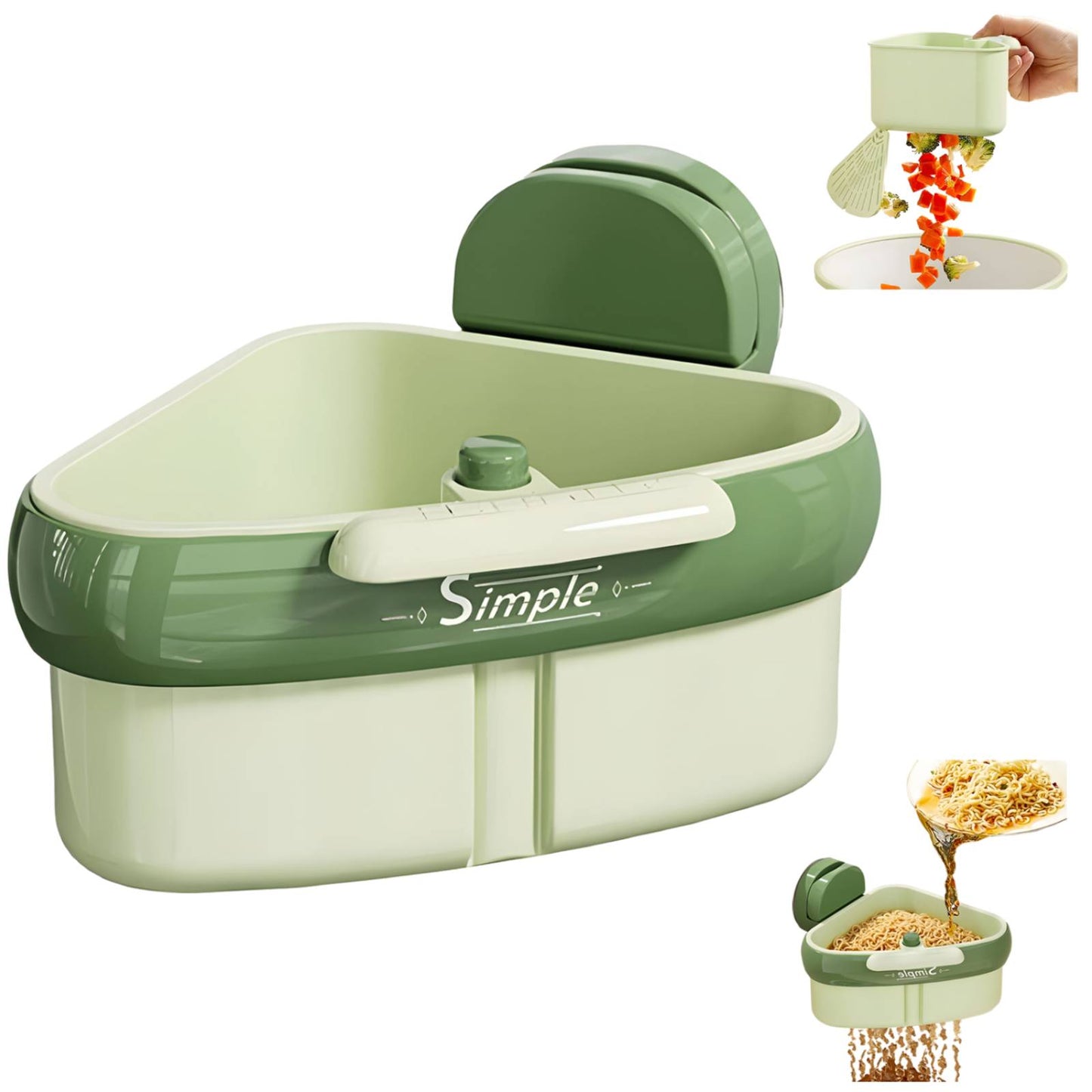 Kitchen Corner Sink Strainer – Fine Mesh Food Catcher with Touchless Waste Disposal | No-Clog, Space-Saving & Easy-to-Clean Sink Organizer for a Hygienic Kitchen