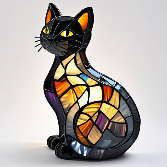 3D Dog Stained Resin Table Lamp - Cute Pet Themed LED Night Light for Home Decor, Unique Gift for Dog Lovers, Birthday & Holiday Present