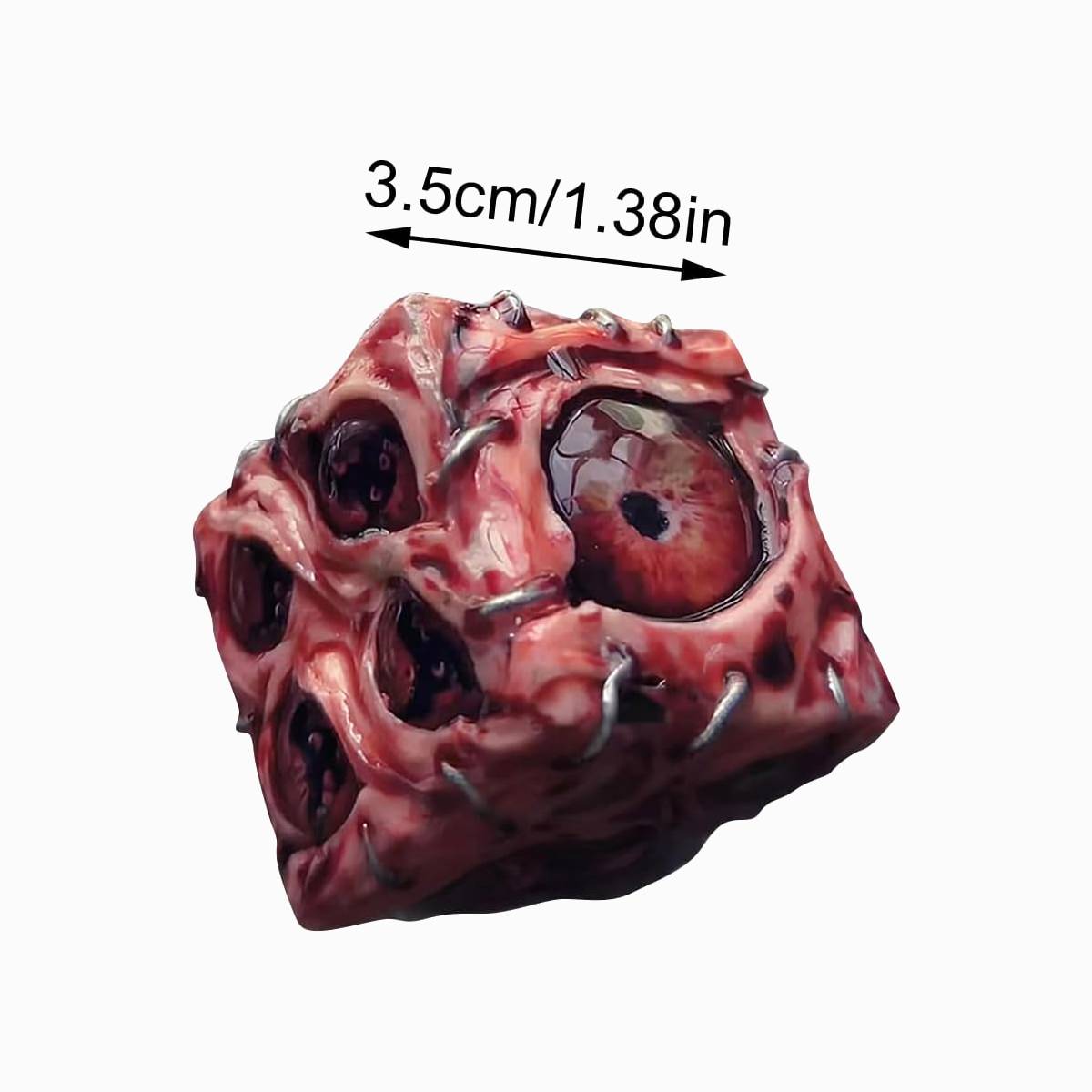 Handmade Eye of Fate Dice – Realistic Eyeball D&D Dice Set, Gothic RPG Dice for Dungeons & Dragons, Call of Cthulhu, Halloween & Dark Aesthetic Tabletop Gaming Collectors