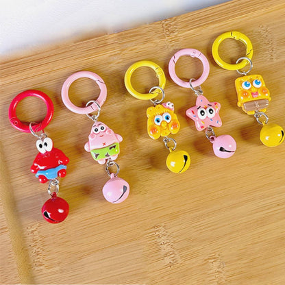 5 Pcs Various Cute And Quirky Keychain Charms, Cute Sausage Mouth Keychain, Backpack Rebellion!  Sausage Mouth Monster Plush Pendant