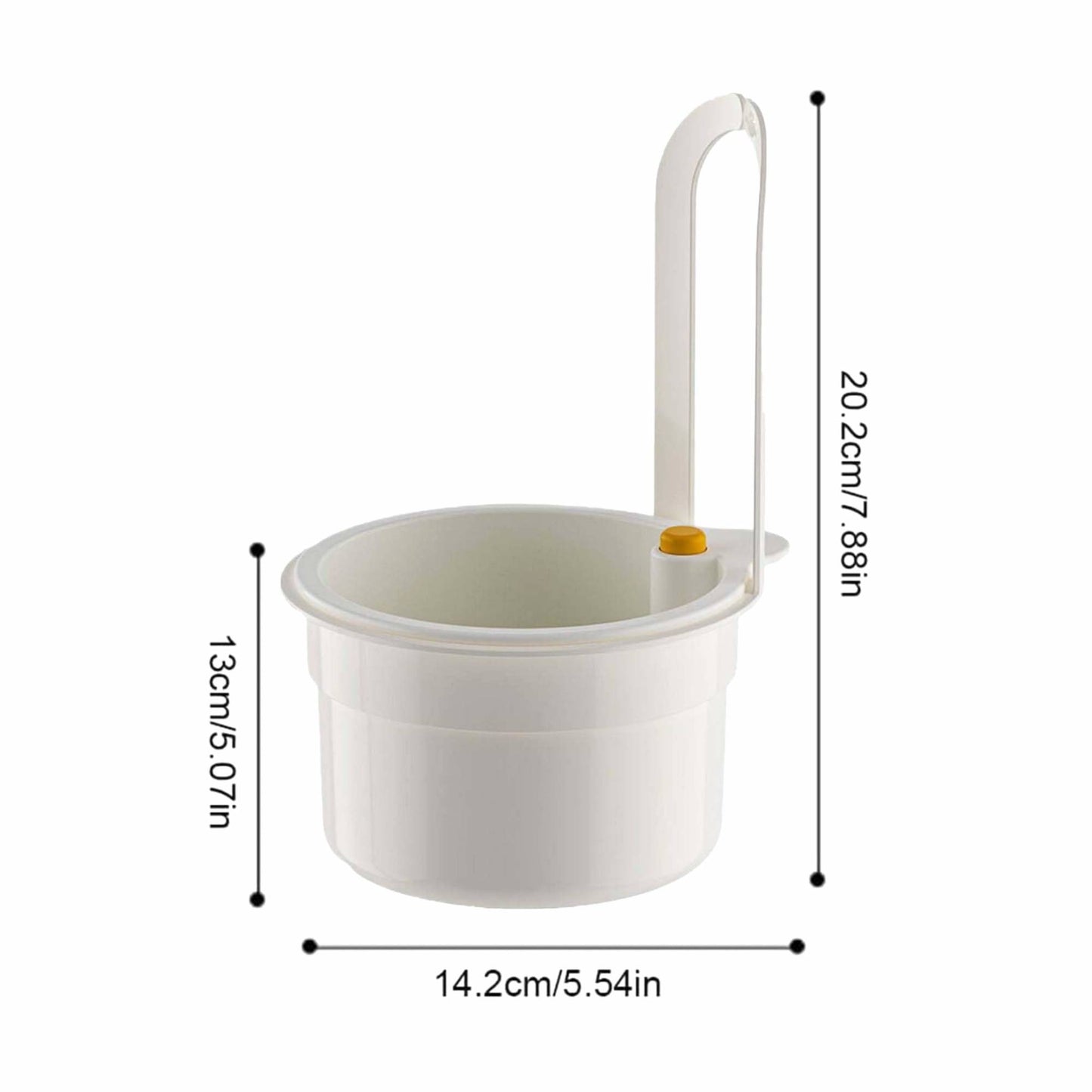 Automatic Push-Down Sink Strainer Basket – One-Touch Drain, No-Tool Faucet Hanging Organizer for Sponges, Veggies & Dishware | Rust-Proof, Space-Saving Kitchen Must-Have