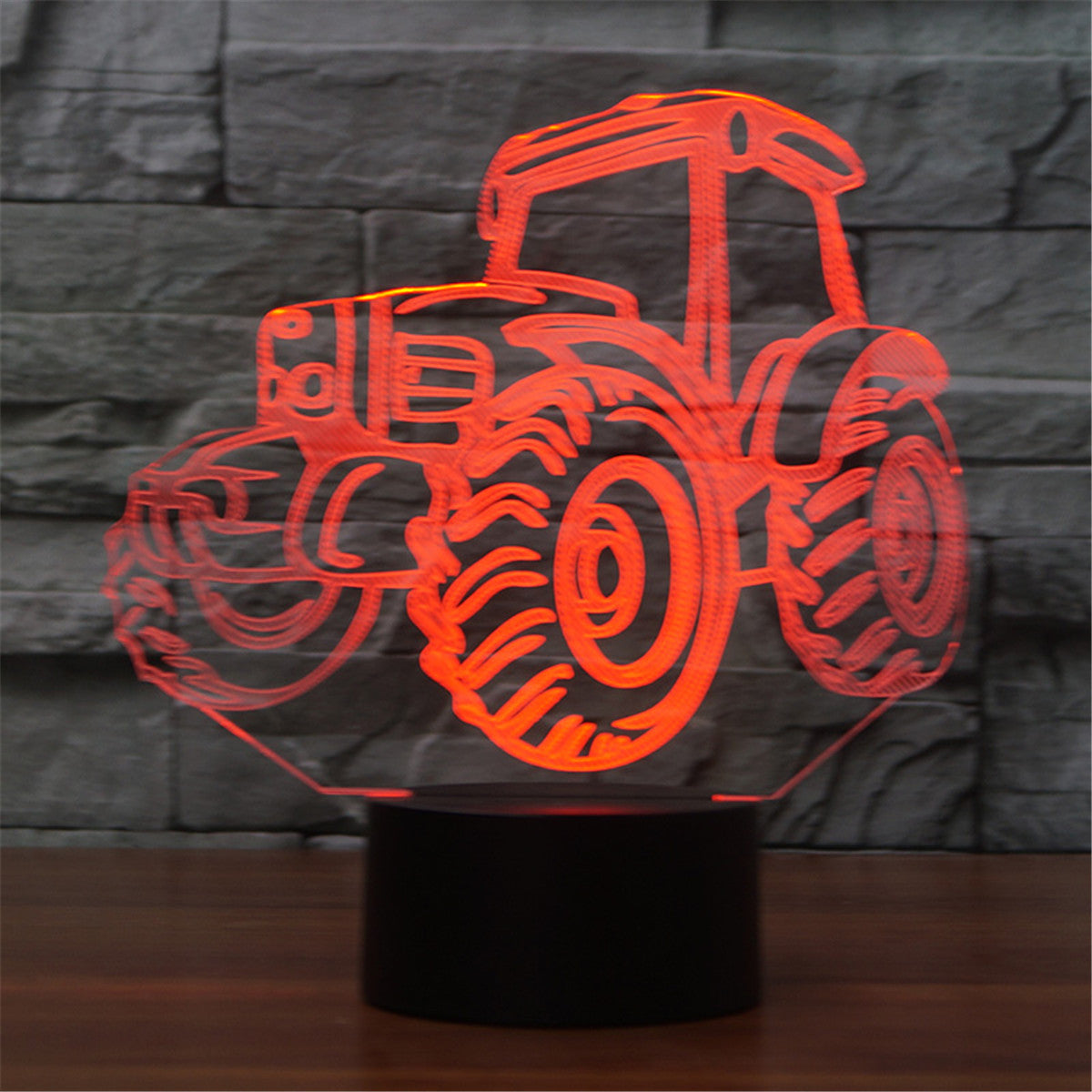 3D Optical Illusions Tractor LED Night Light