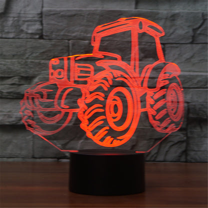 3D Optical Illusions Tractor LED Night Light