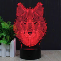 Illusion-Lampe des Wolf-3D Effektes