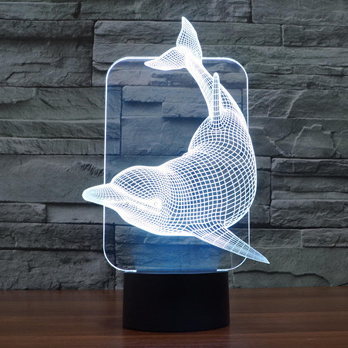 Dolphin 3D Effekt Illusion Lampen