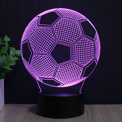 3D Illusion Lamp Football Led Night Light