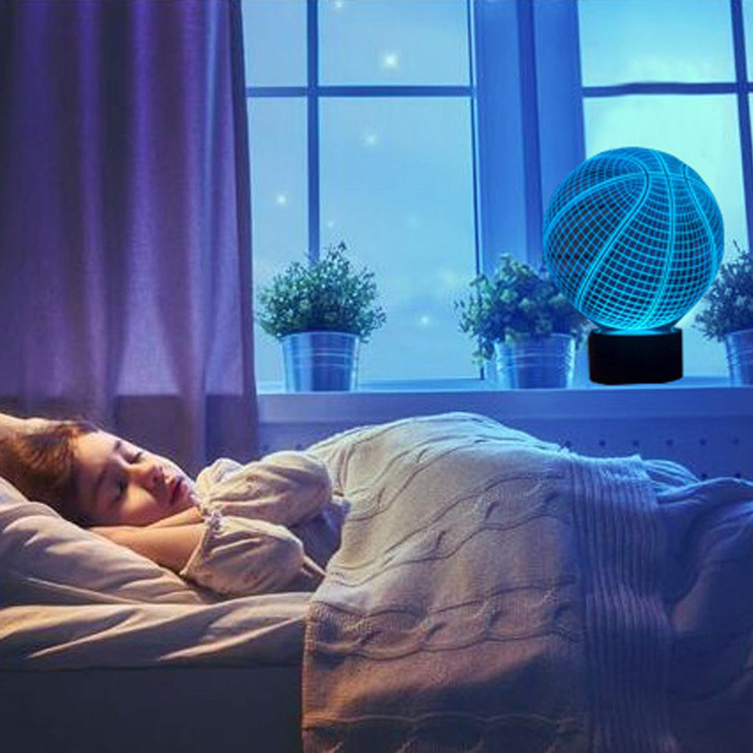 Basketball 3D Illusion Lamp Led Night Light