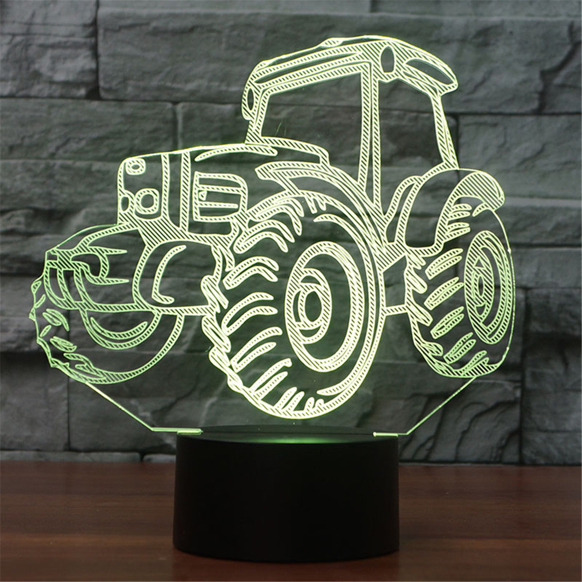 3D Optical Illusions Tractor LED Night Light