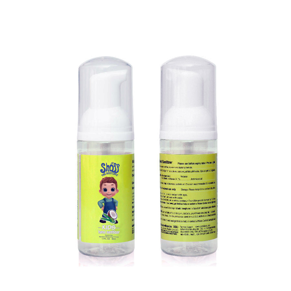 50ml Alcohol-Free Foaming Kids Hand Sanitizer Moisturizing Hand Wash Pump Bottle Travel Size