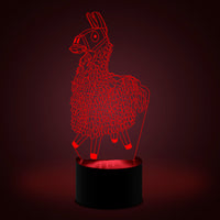 3D Illusion Lamp Alpaca Led Night Light