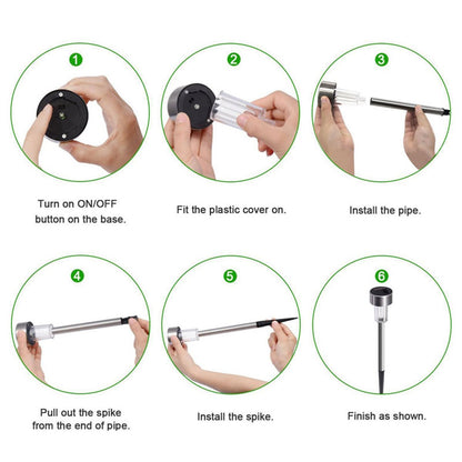 Solar Lights Outdoor Garden Pathway Lights Landscape Lighting Sunlight Powered Waterproof