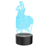 3D Illusion Lamp Alpaca Led Night Light