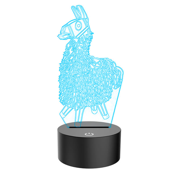 3D Illusion Lamp Alpaca Led Night Light
