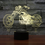 Novelty Motorcycle 3D Illusion Lamp Led Night Light