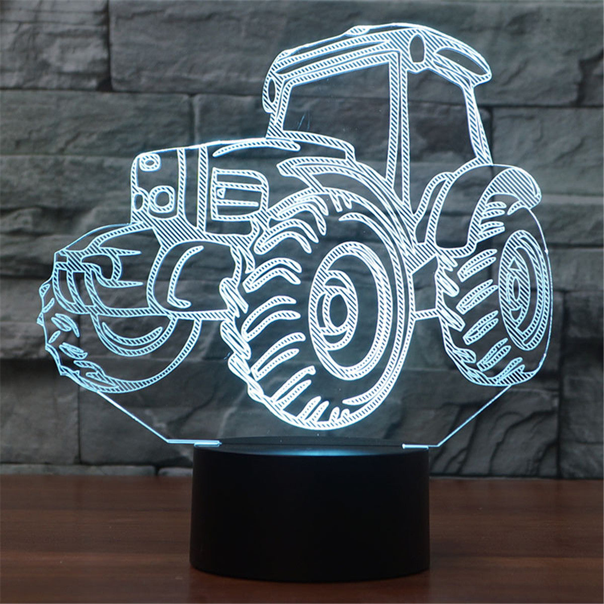 3D Optical Illusions Tractor LED Night Light