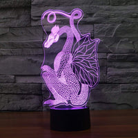 3D Illusion Lamp Owl Led Night Light