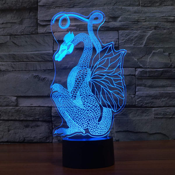 3D Illusion Lamp Owl Led Night Light