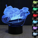 Motorbike 3D Illusion Lamp Led Night Light