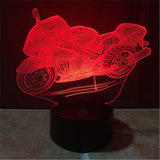 Motorbike 3D Illusion Lamp Led Night Light