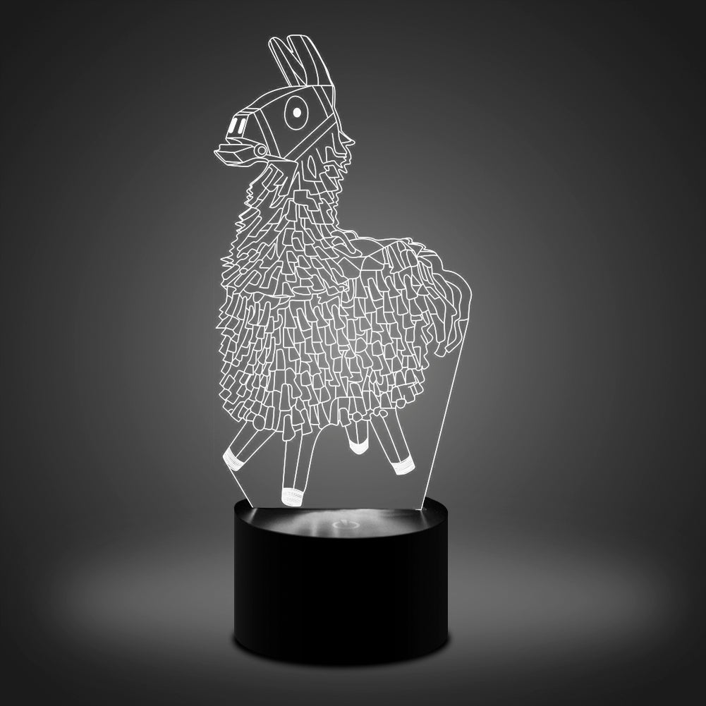 3D Illusion Lamp Alpaca Led Night Light