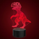 FZAI ZJB-Visual light18 Creative 3D Effect Illusion Lamp Animal Dinosaur LED Night Light